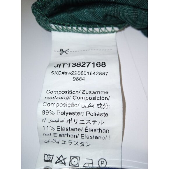 Shein Women's Green Vertical Striped Velvety Pants Size Petite Large - Picture 5 of 5